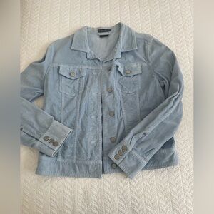 WOMENS BLUE CORDUROY JACKET
